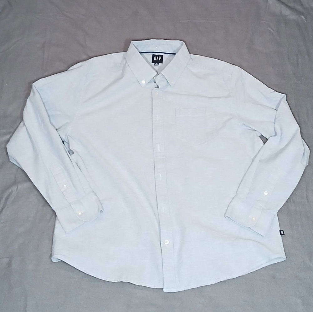GAP Men's Soft Blue Casual Shirt XL